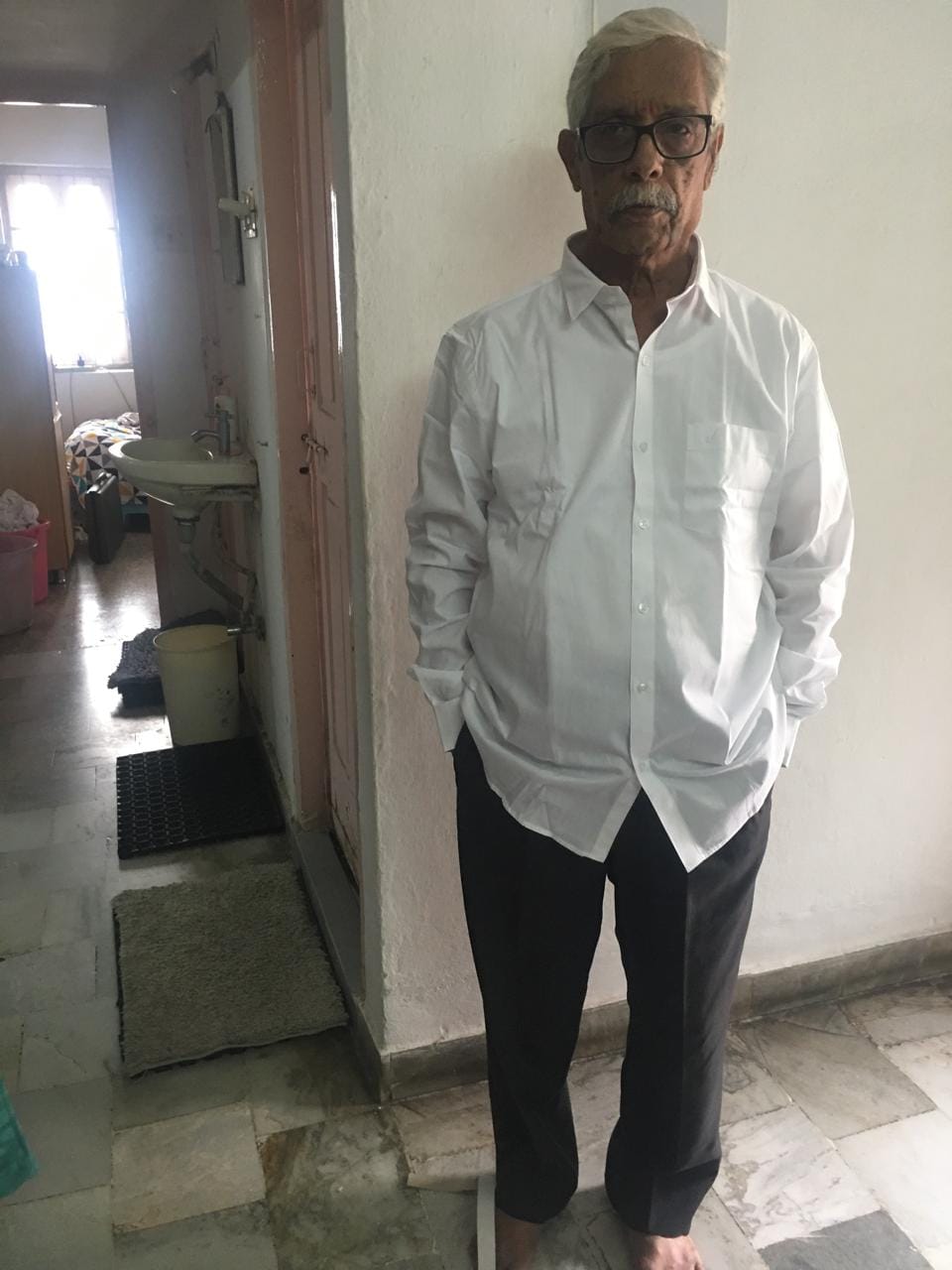 Customer photo review of Double Delight White Shirts - 2 Pcs Combo Pack