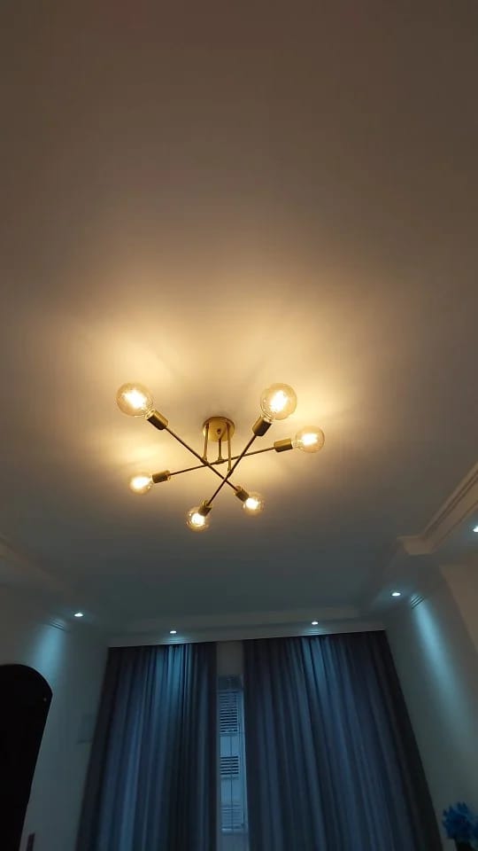 Customer photo review of Iron Ring Chandelier for Dining Table, 25 to 90 cm, Black