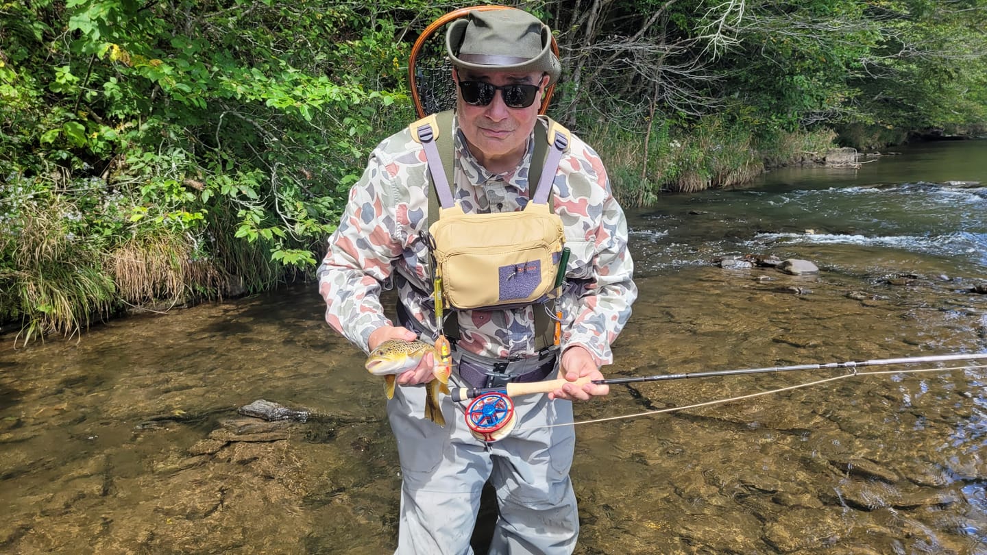 Customer photo review of Simms Tributary Chest Pack