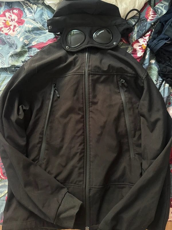 Customer photo review of C.P. Company Veste Outerwear Short Jacket Noir Zippé