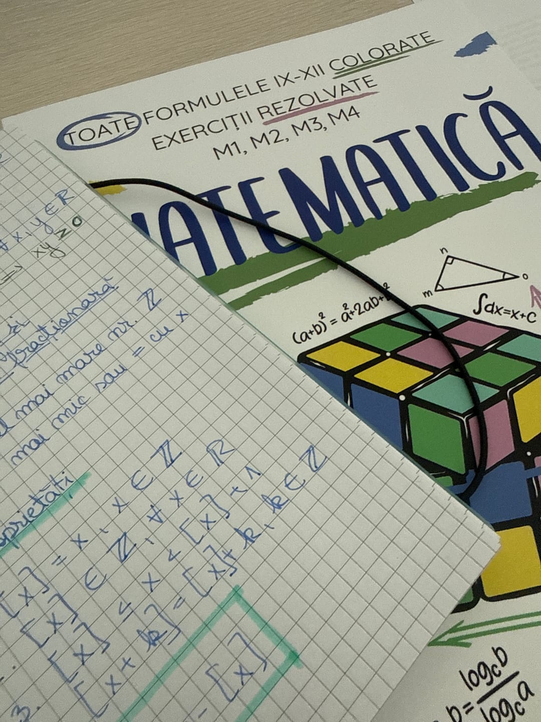Customer photo review of Carte Matematică Bacalaureat (M1, M2, M3, M4) Bacademia
