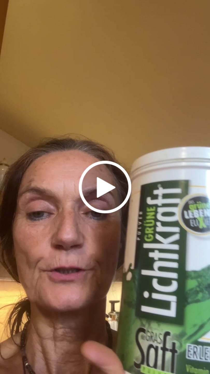 Customer video review of Gerstengrassaftpulver Bio "Grüne Lichtkraft"