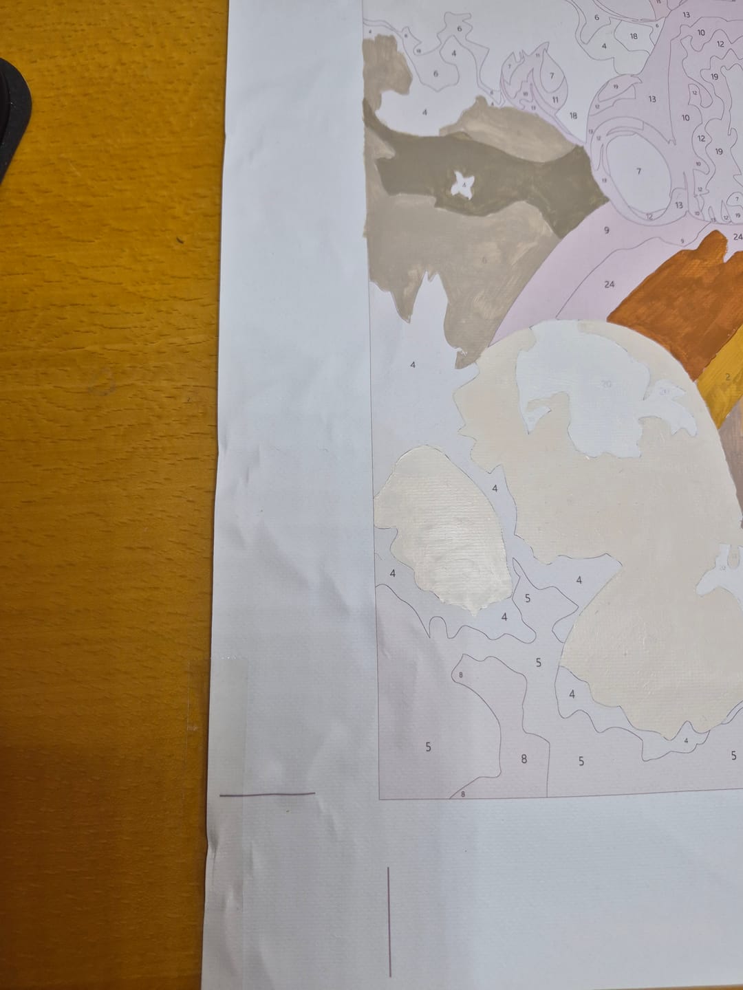 Customer photo review of Rainbow Friends | Paint by Number