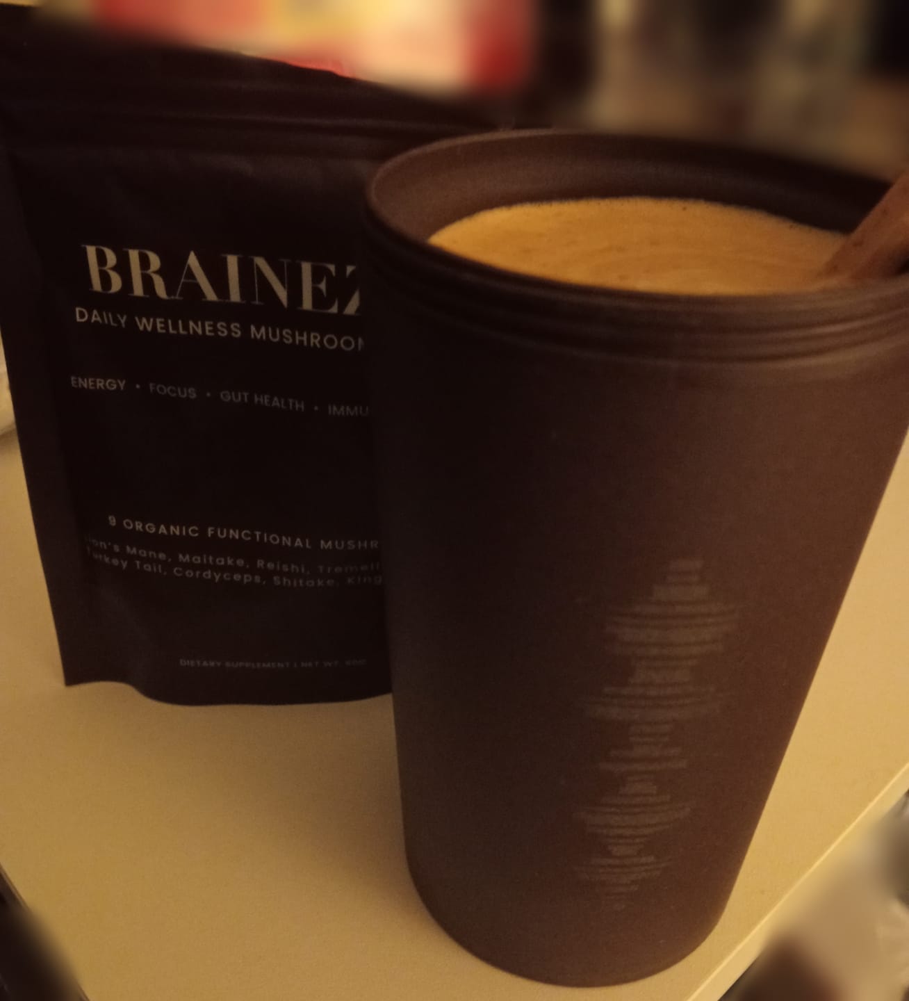 Customer photo review of Daily Mushroom Energy & Mind Support- 60g (30 Servings)