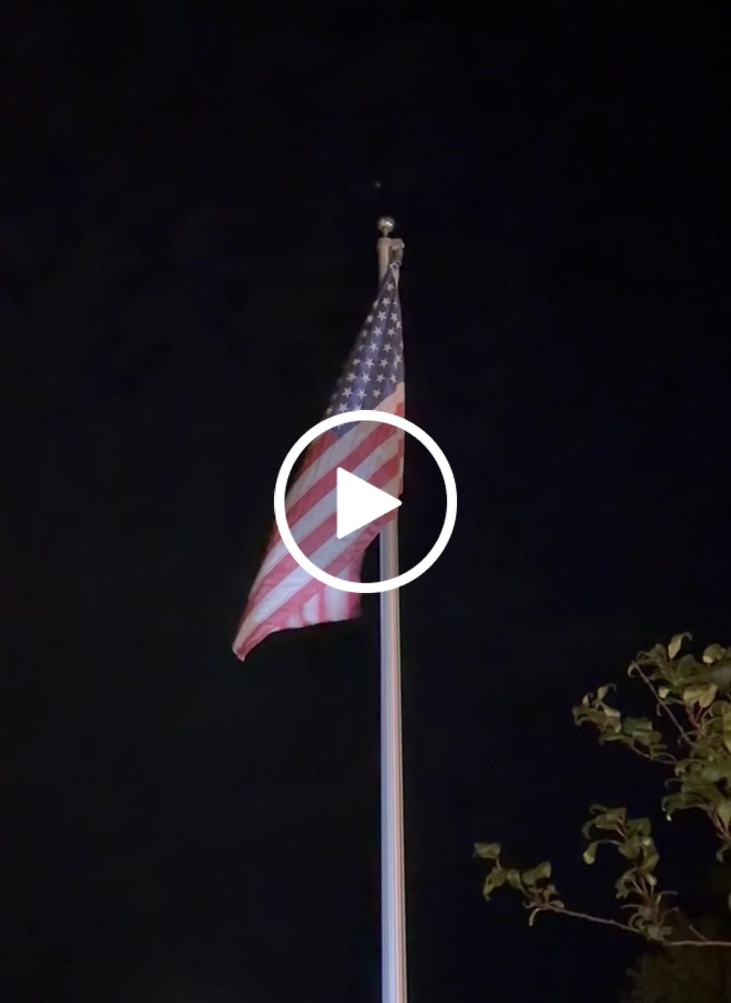 Customer video review of Solar Powered Flagpole Spot Light