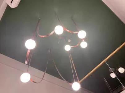 Customer photo review of Leather and Glass Chandelier for Dining Table, 80 to 200 cm