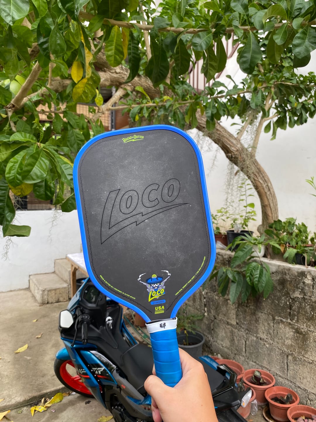 Customer photo review of The Loco 16mm Pickleball Paddle Elongated