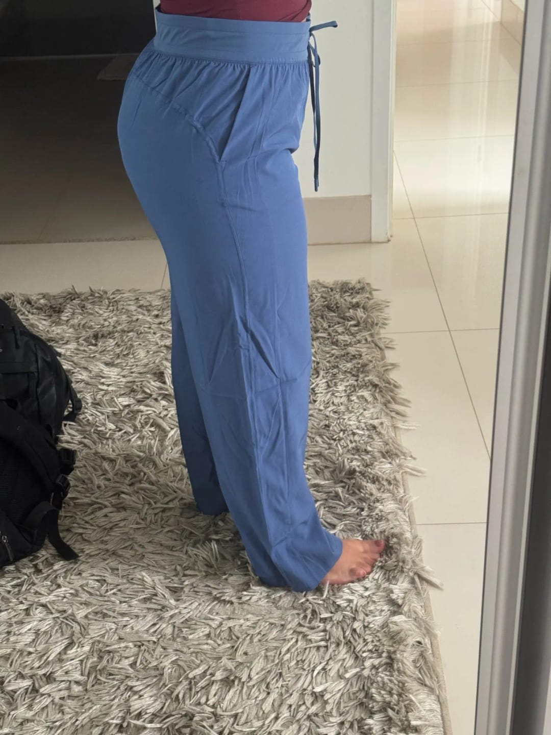 Customer photo review of UPF 50+ Wide Leg Pants for Women with Side Slit, Lightweight Quick-Dry for Travel, Hiking and Everyday Wear