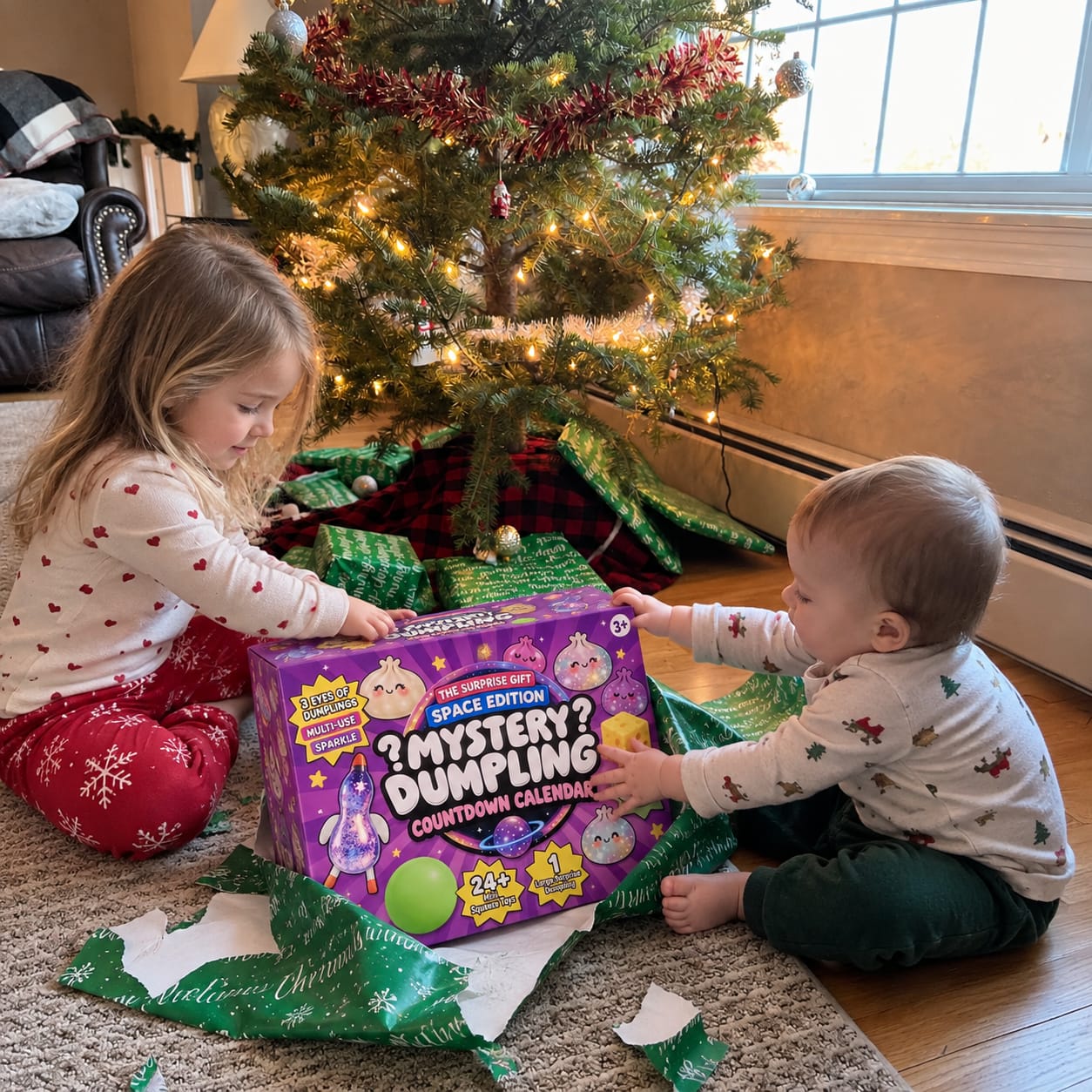 Customer photo review of Calendario Sorpresa de Squishies — 24 Días de Magia Navideña