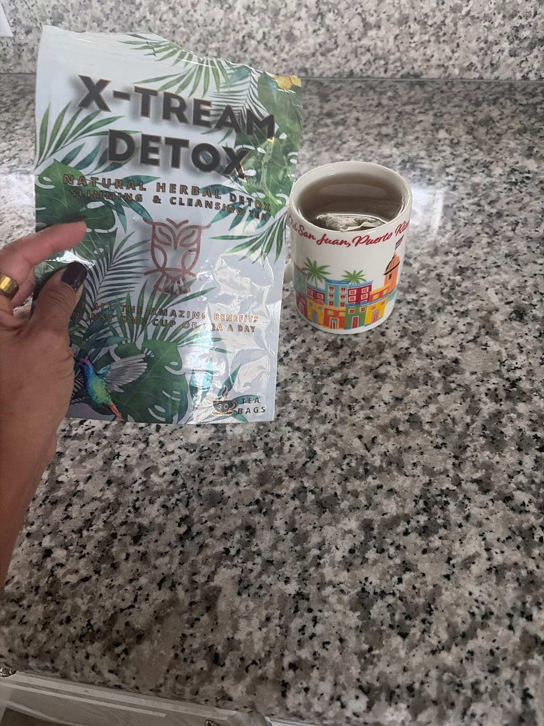 Customer photo review of X-TREAM DETOX TEA (GOOD NIGHT BLEND) 1 BAG 30 DAY SUPPLY ( STRONGER VERSION ) TROPICAL 30 DAY SUPPLY