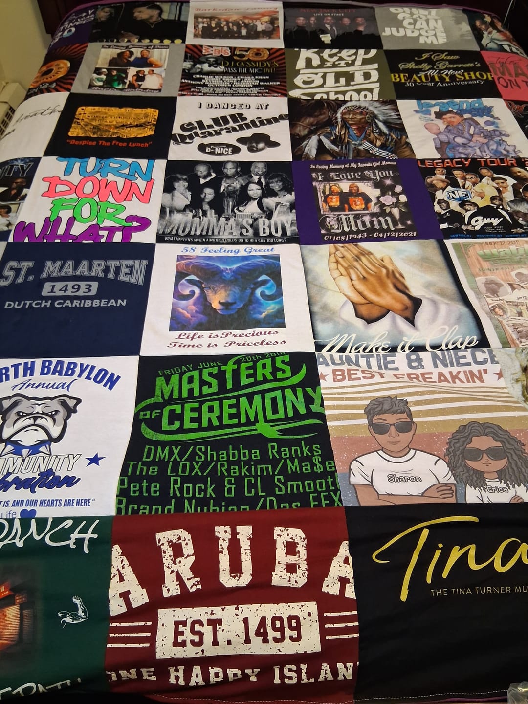 Customer photo review of Project Repat T-Shirt Quilt