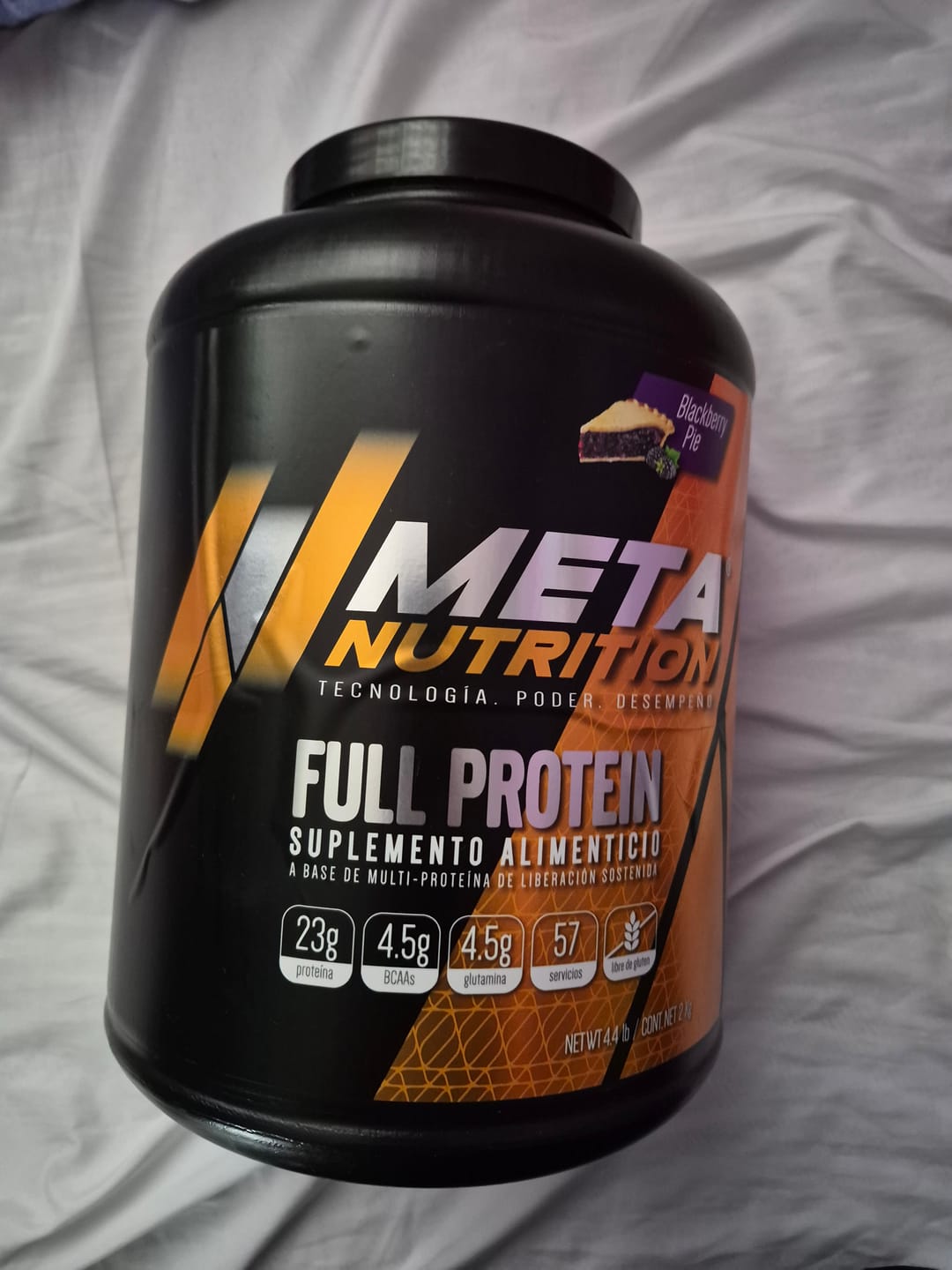 Customer photo review of Full Protein Meta Nutrition | Proteína Multi Fuente 4.4lb | 57 Servicios | 10 Sabores