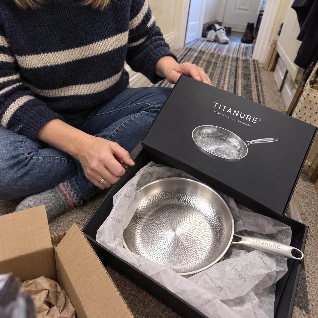 Customer photo review of Titanure™ 100% Pure Titanium Frying Pan
