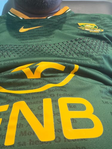 Customer photo review of Springboks Nike Men's 2026 RGR Authentic Jersey