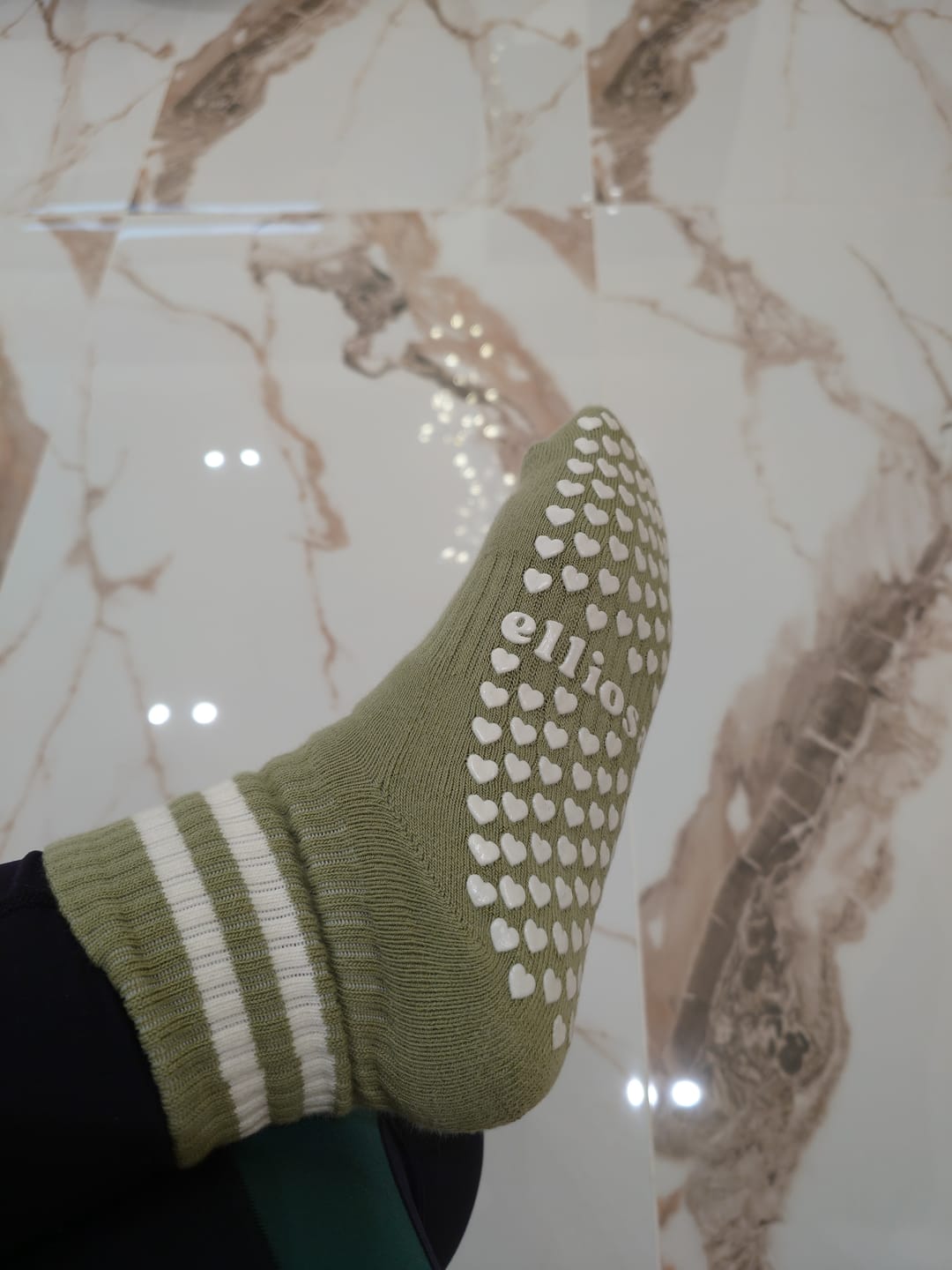Customer photo review of Grip Stripes - Matcha