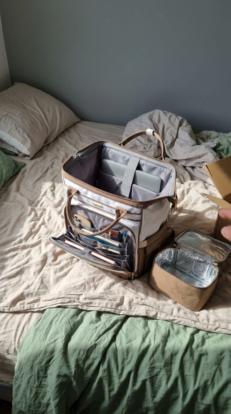 Customer photo review of 4-in-1 Backpack with Lunch Bag