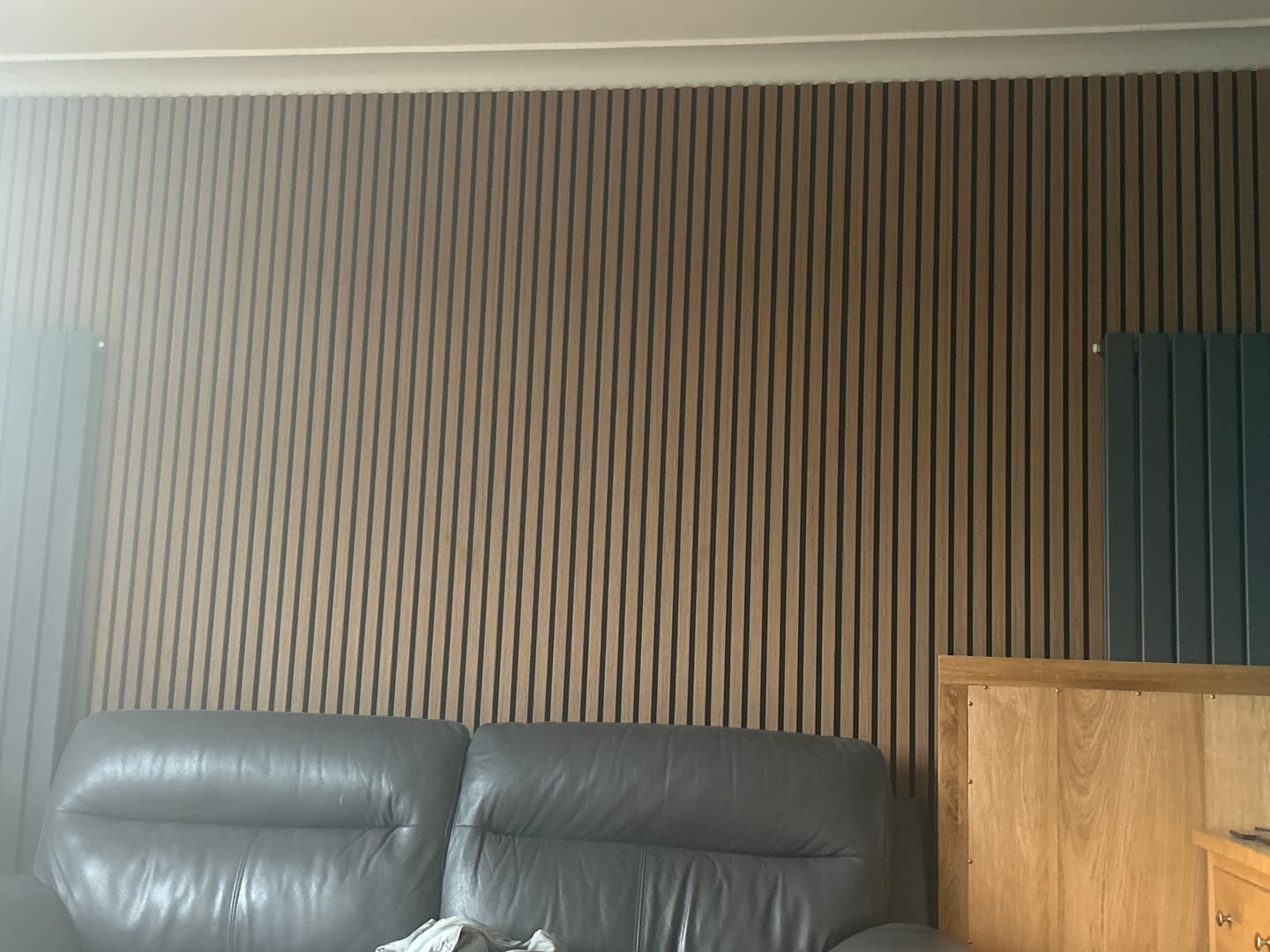Customer photo review of Natural Oak Acoustic Wall Panel