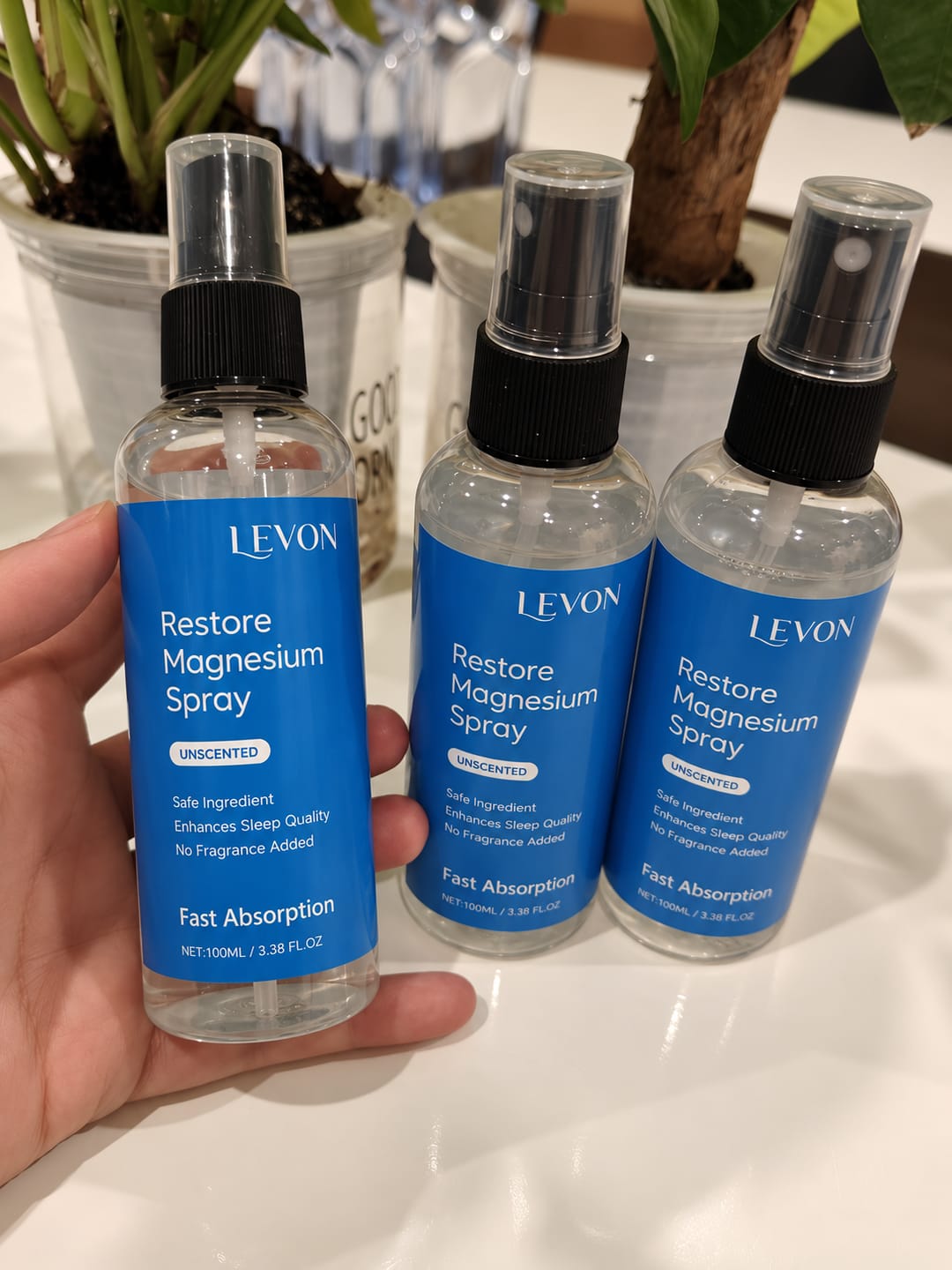 Customer photo review of Levon Restore Magnesium Spray