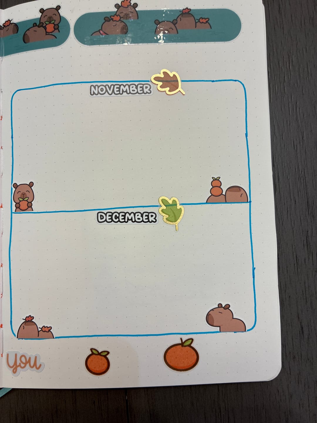 Customer photo review of Months (S) - Text Planner Stickers (Bubble Font)