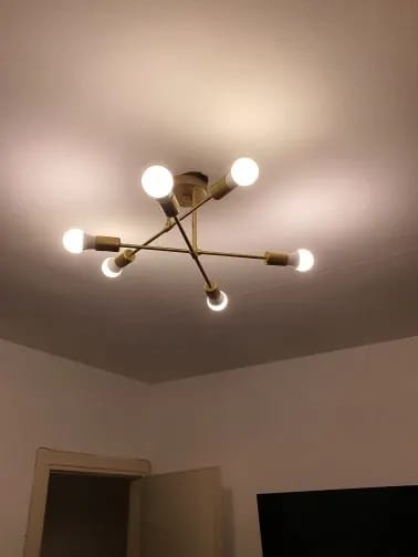 Customer photo review of Iron Ring Chandelier for Dining Table, 25 to 90 cm, Black