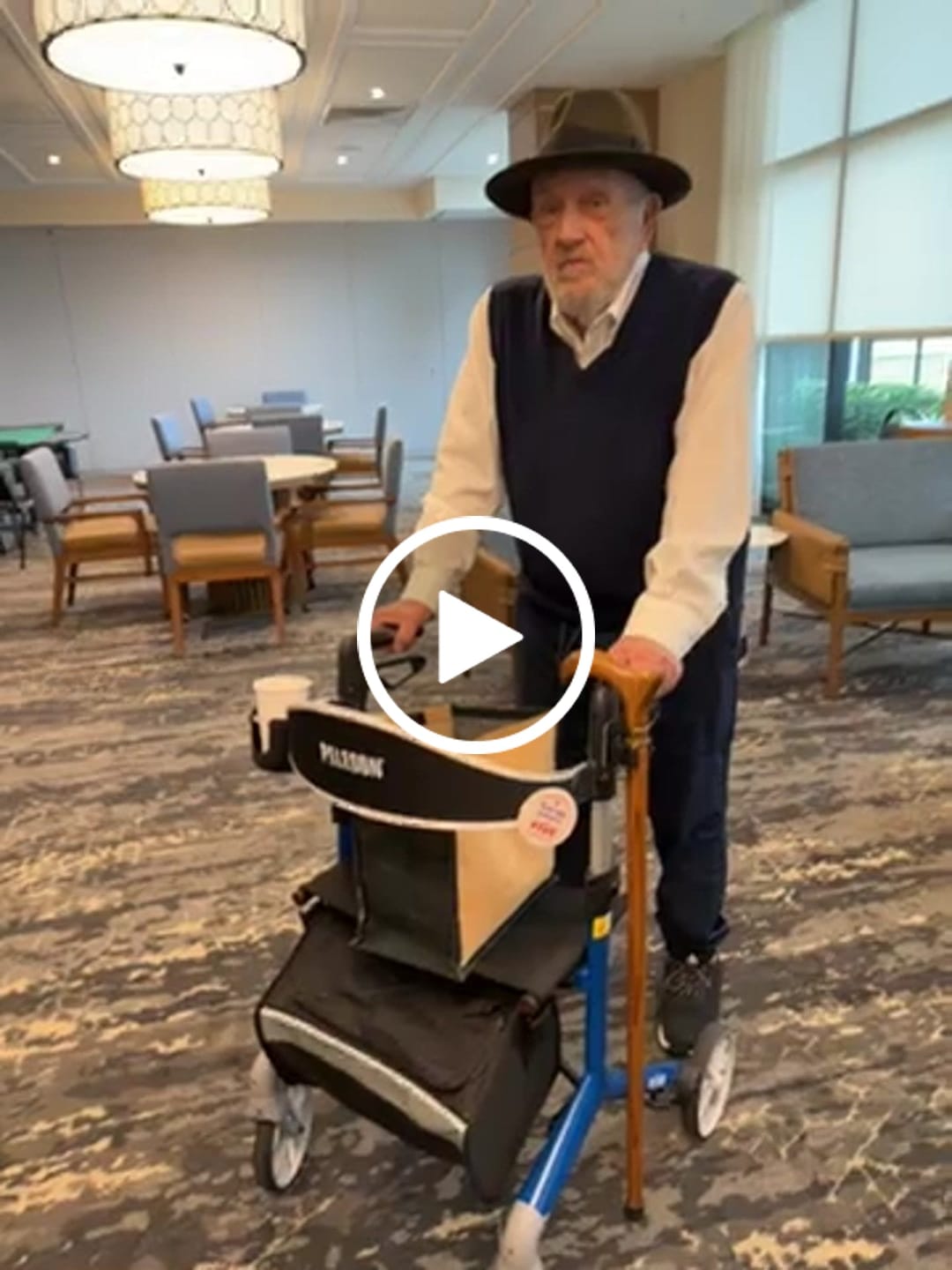 Customer video review of Pelegon Rollator Walker with Seat