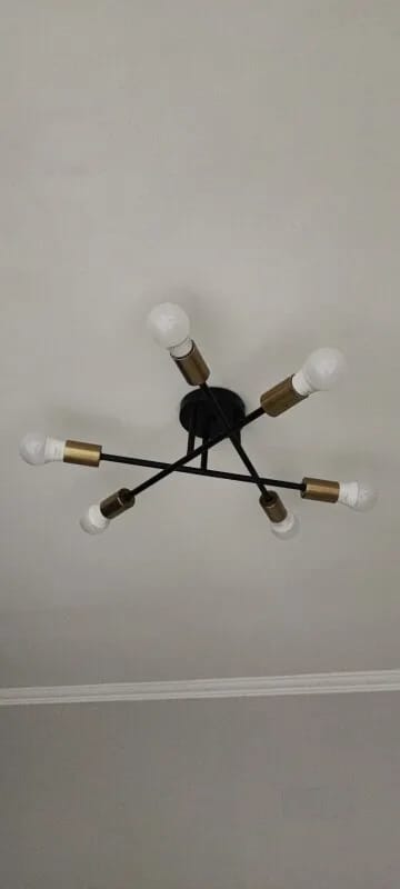 Customer photo review of Iron Ring Chandelier for Dining Table, 25 to 90 cm, Black