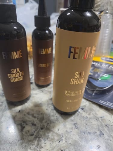 Customer photo review of Silk Shake (Detangling Leave In Conditioner)