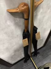 Customer photo review of Premium Long Handle Wooden Golf Umbrella with Fiberglass Frame, 112cm Diameter