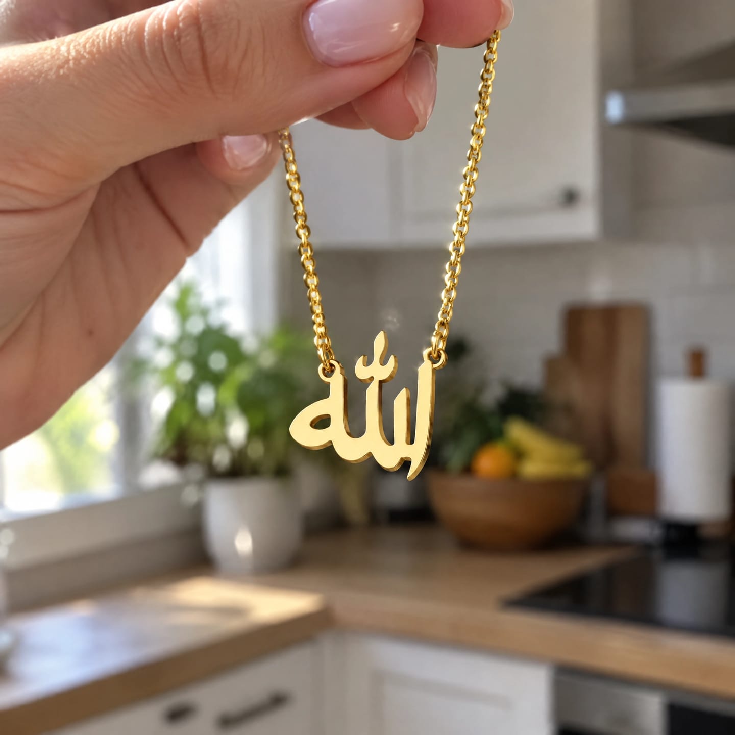 Customer photo review of Colgante con la palabra Allah