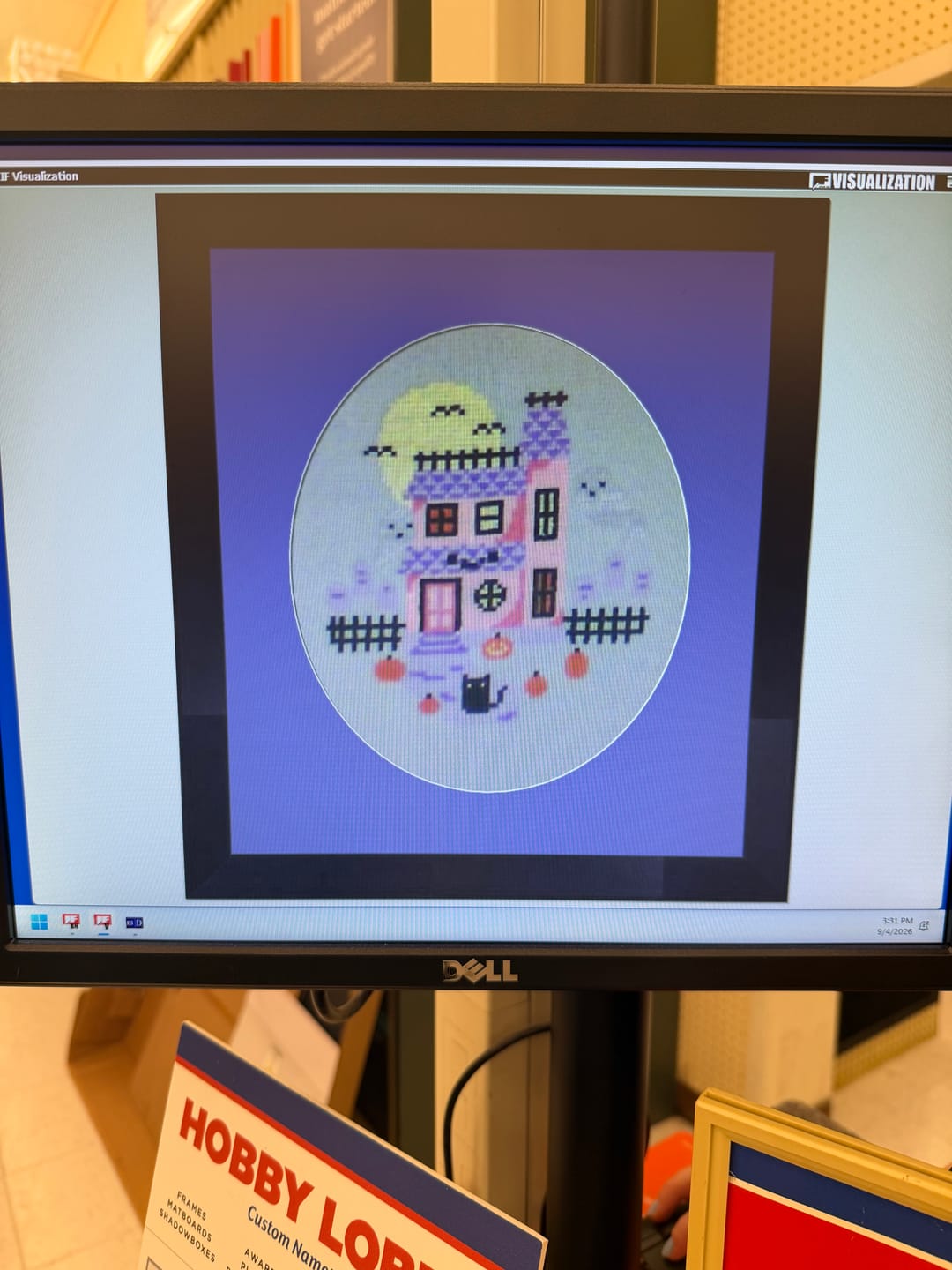 Customer photo review of Happy Haunting - Cross Stitch Pattern