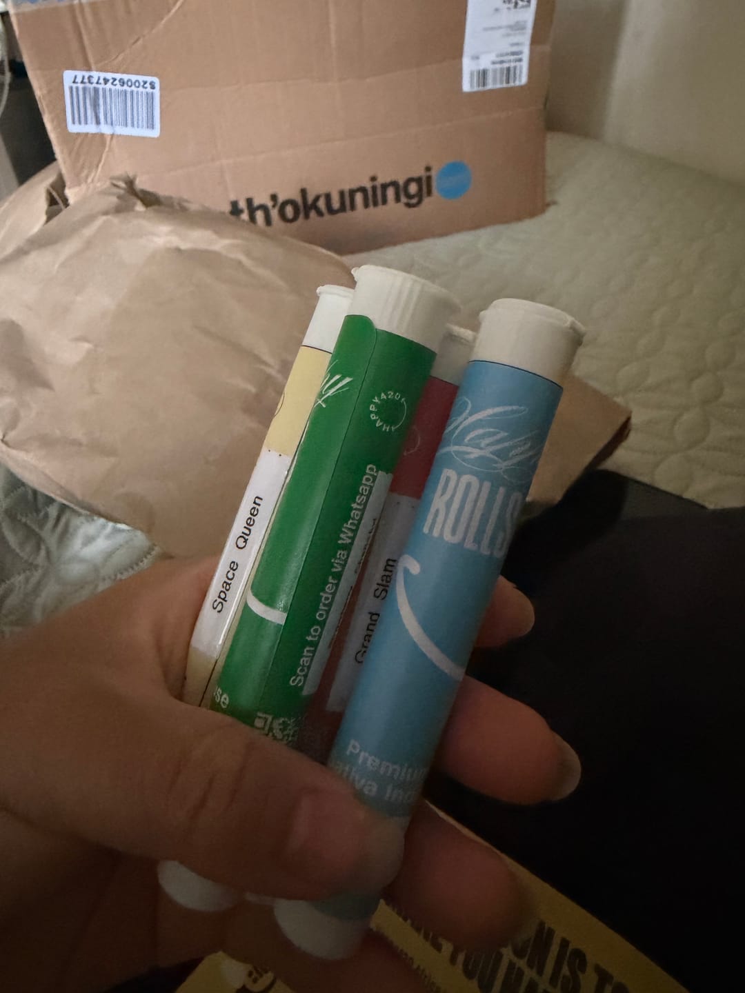 Customer photo review of Happy Rolls Pre Roll Bundle (x5) - Various Strains