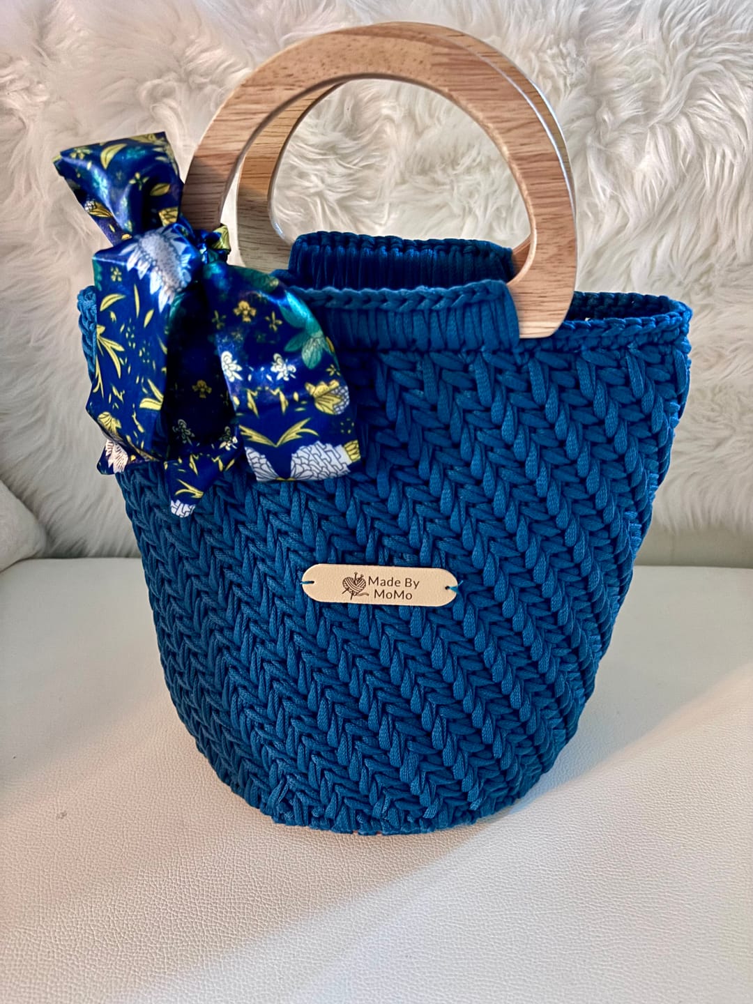 Customer photo review of CrochetPark™  Elegant granny Crochet Bag DIY Kit