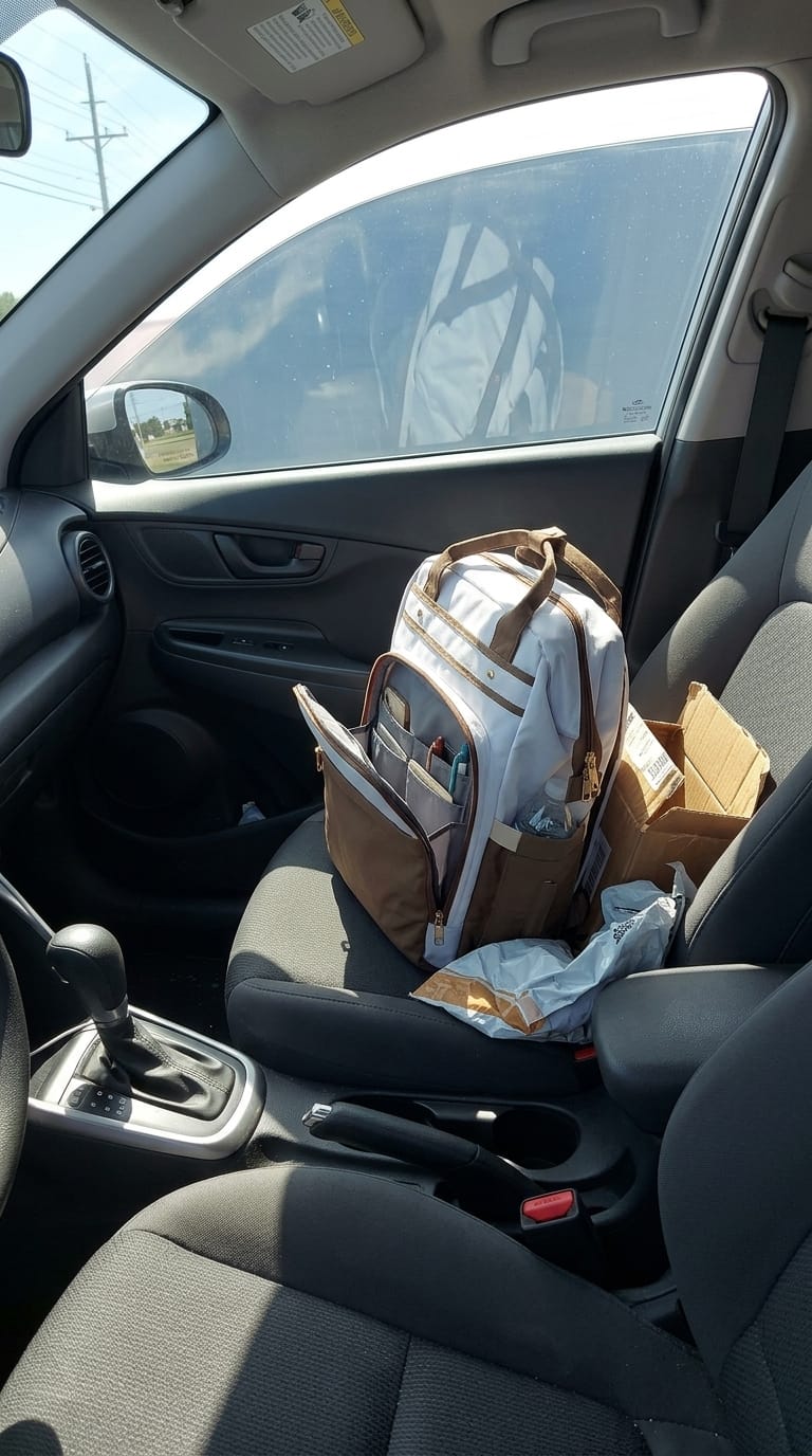 Customer photo review of 4-in-1 Backpack with Lunch Bag