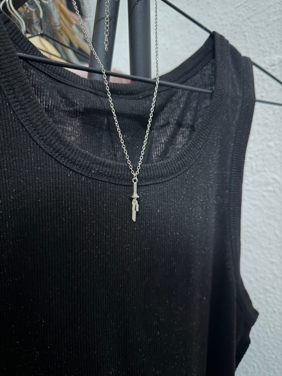 Customer photo review of "Inverted Spear" Necklace