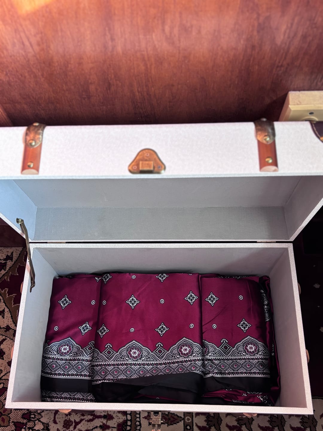 Customer photo review of Meditation — One-Piece Prayer Dress in Burgundy