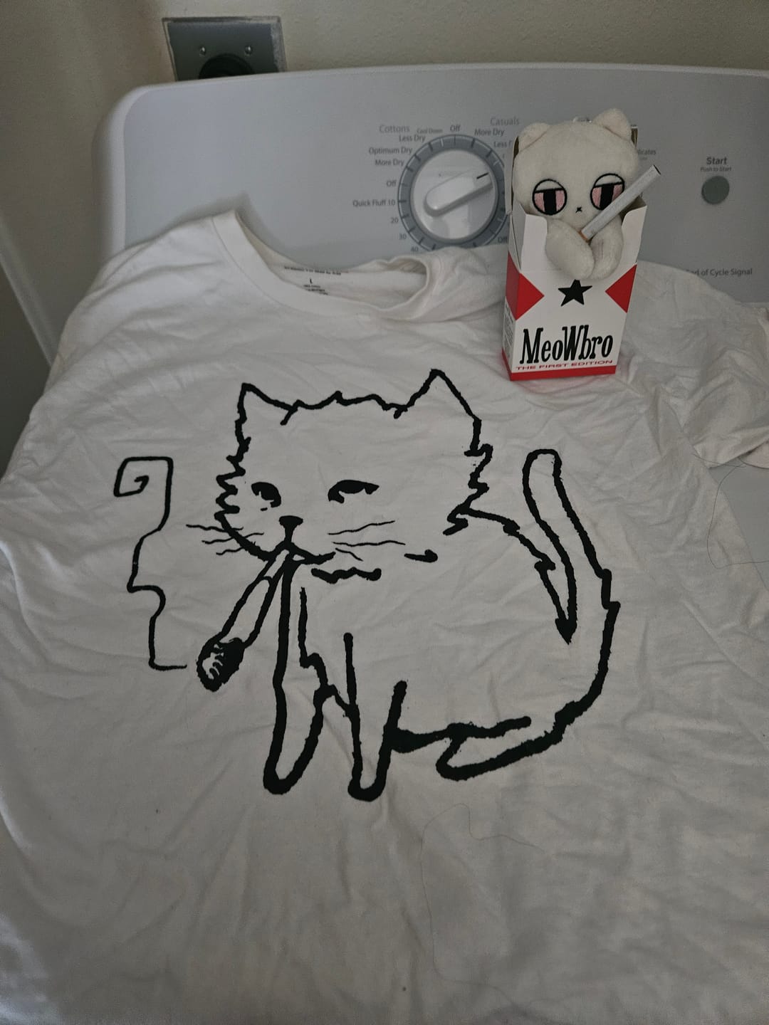 Customer photo review of MEOWBRO MYSTERY TEE