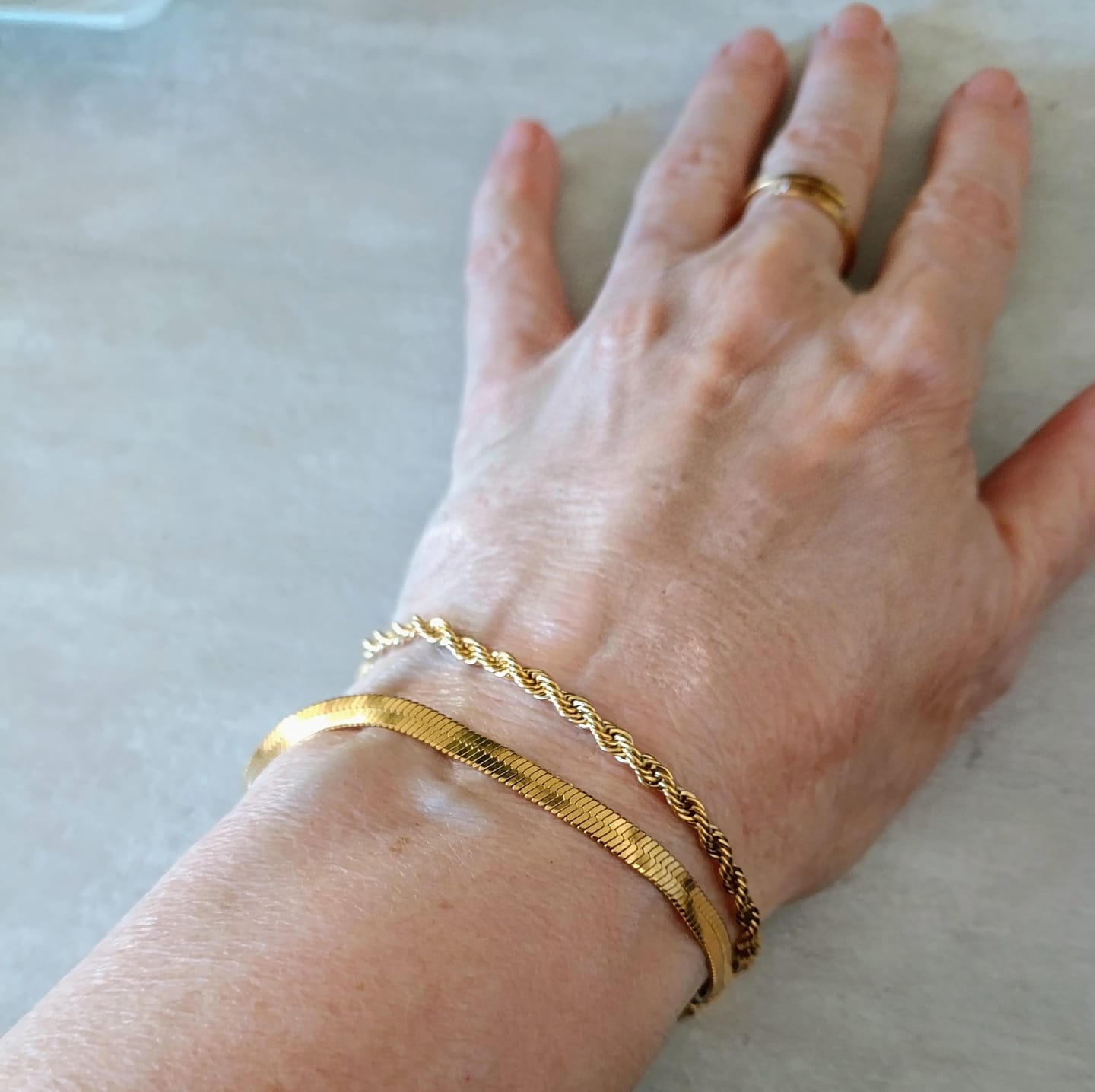 Customer photo review of Pulsera Cadenas Mixtas