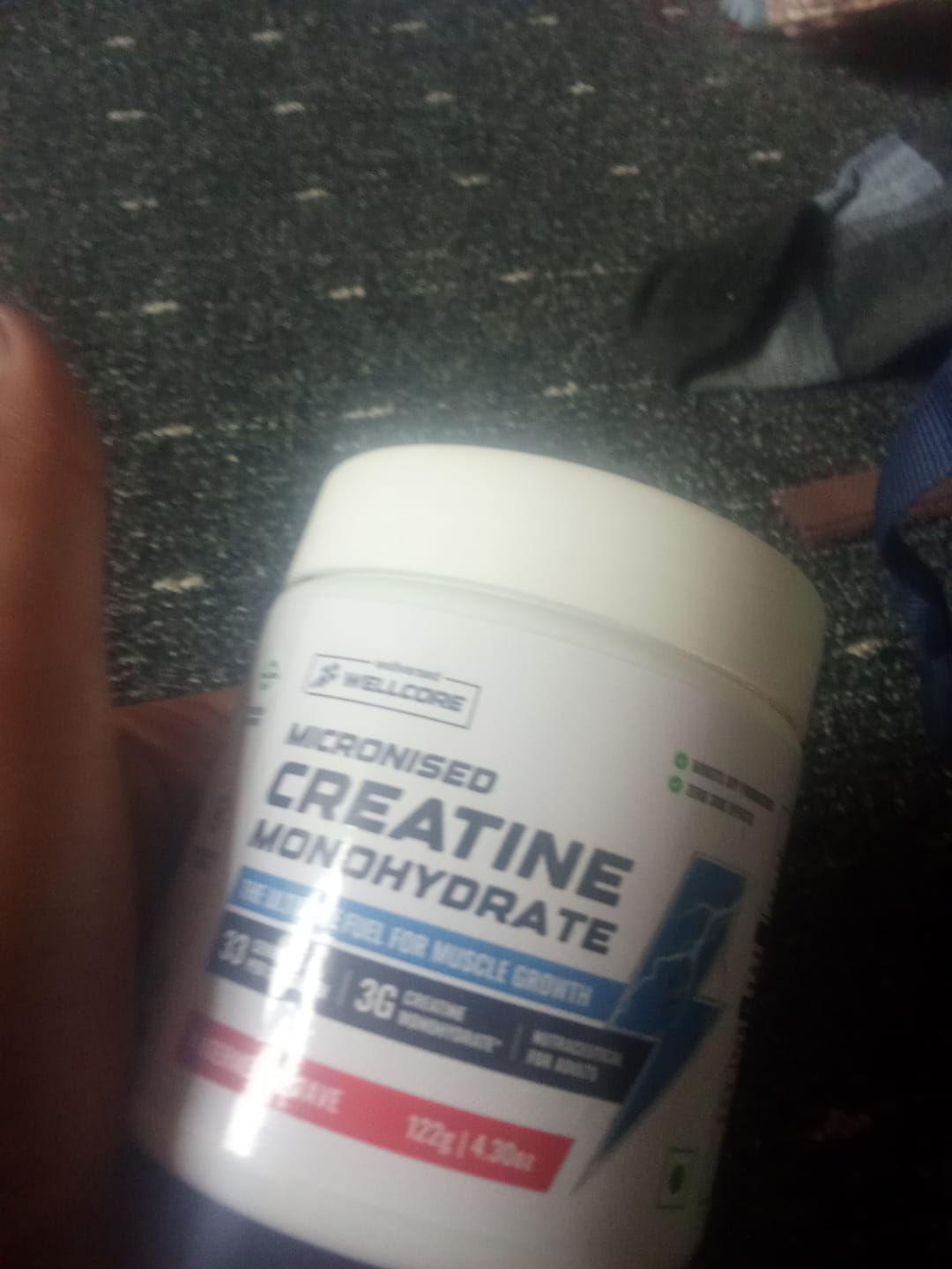 Customer photo review of Wellcore - Pure Micronised Creatine Monohydrate | Watermelon Wave (122g, 33 servings)