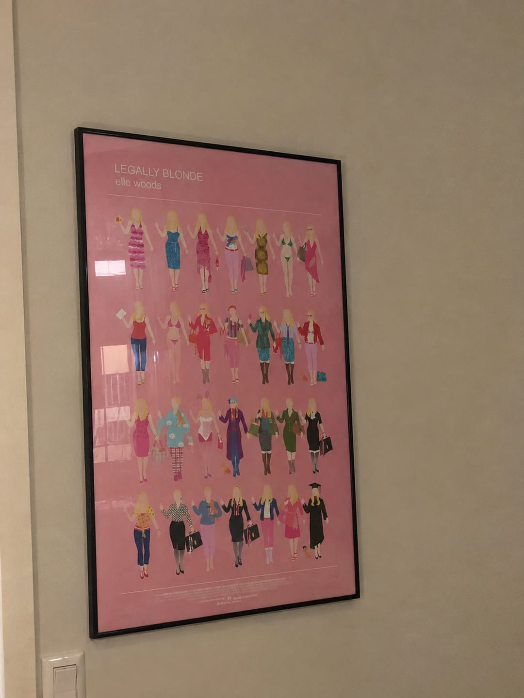 Customer photo review of Legally Blonde Minimalist Fashion Poster, Elle Woods