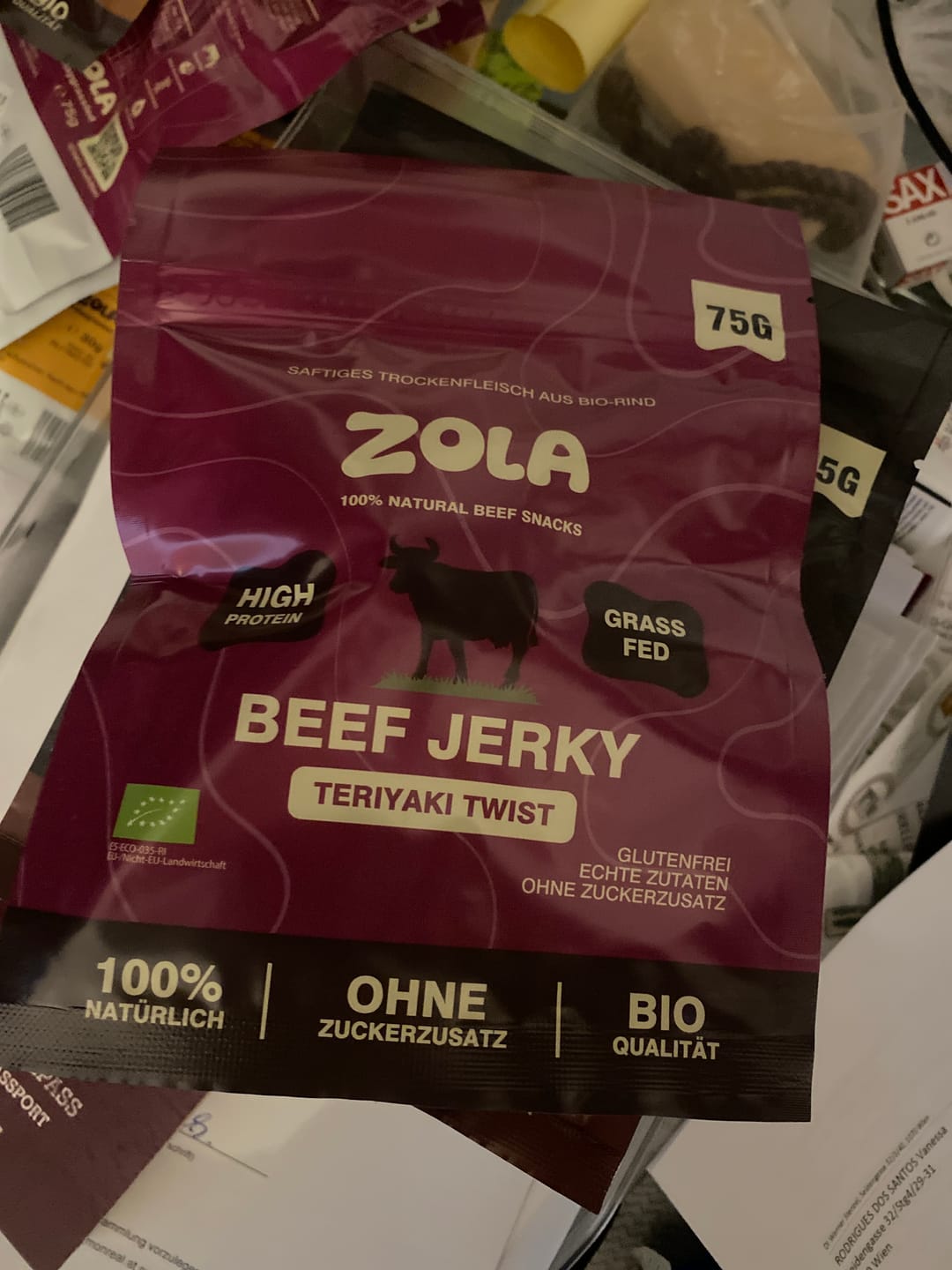 Customer photo review of Beef Jerky Teriyaki Twist BIO