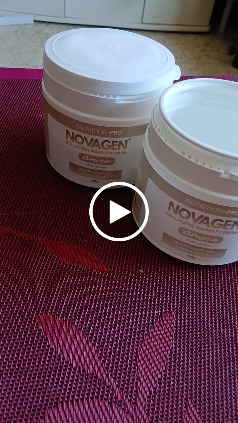 Customer video review of NOVAGEN® • COLLAGÈNE MARIN PREMIUM (TRIPEPTIDE)