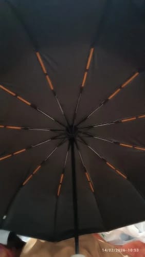 Customer photo review of Windproof Automatic Folding Umbrella with UV Protection, 24 or 60 Rib Frame