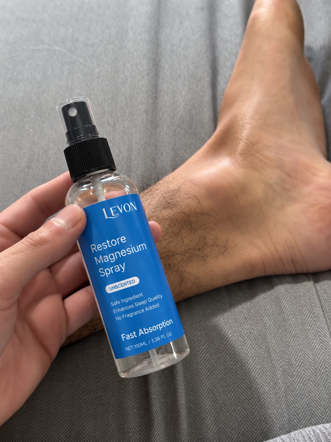 Customer photo review of Levon Restore Magnesium Spray