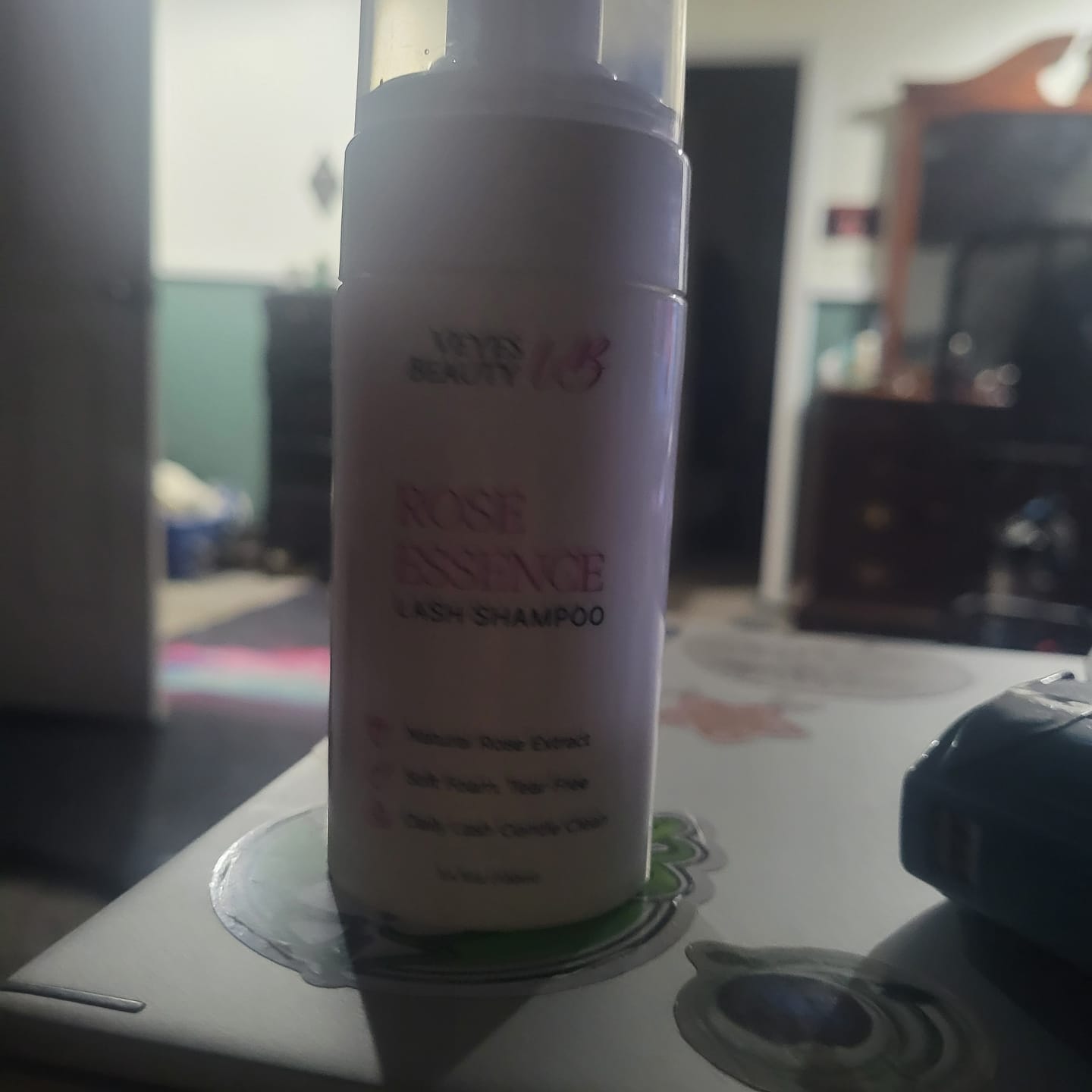 Customer photo review of Roselle Lash Cleansing Foam