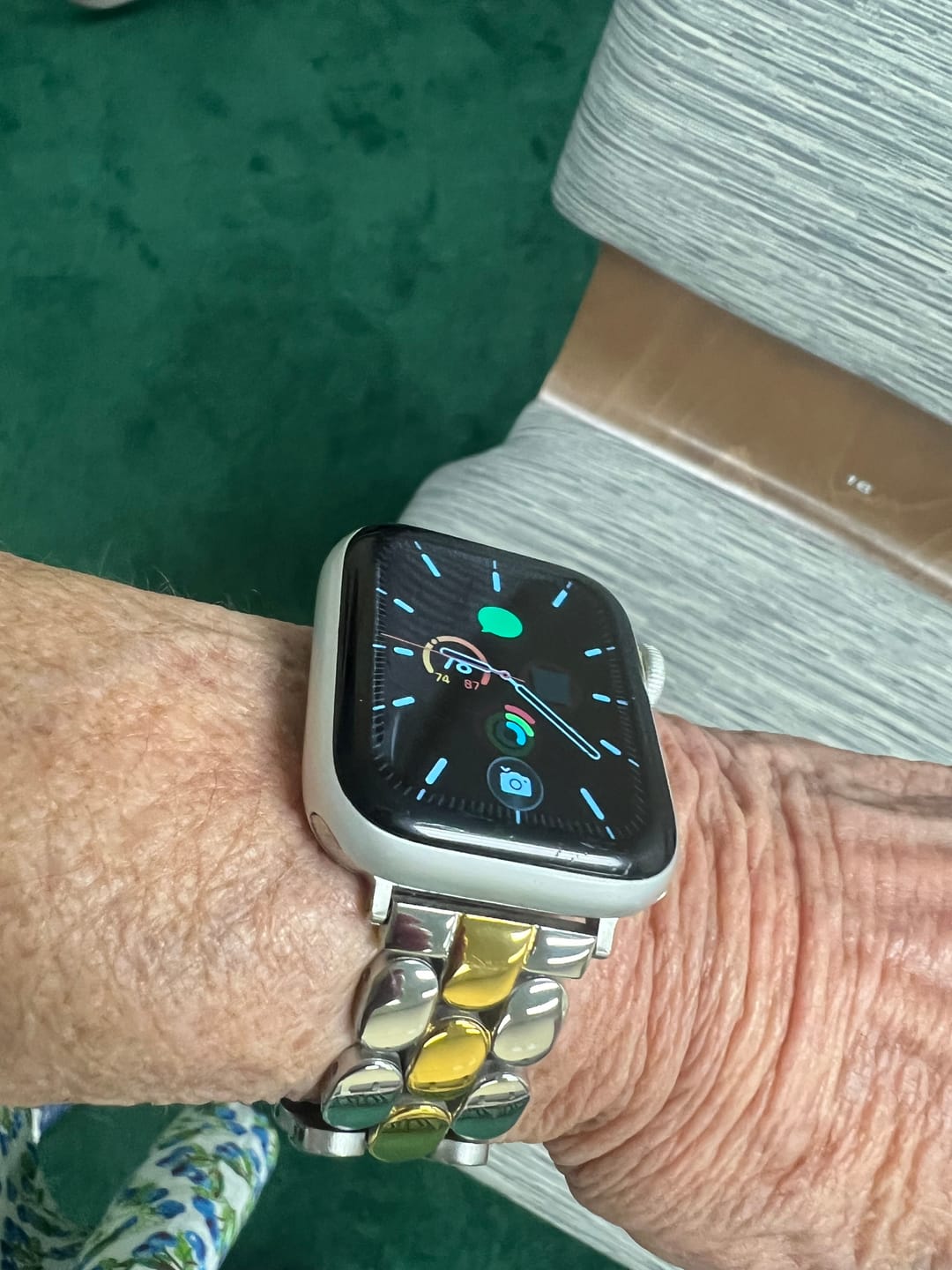 Customer photo review of Prestige Duo Luxury Apple Watch Strap