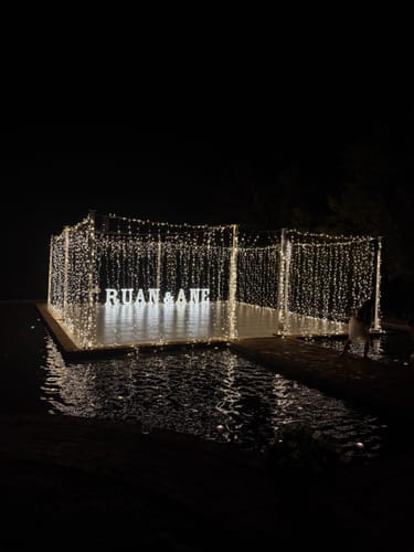Customer photo review of Curtain Fairy Lights