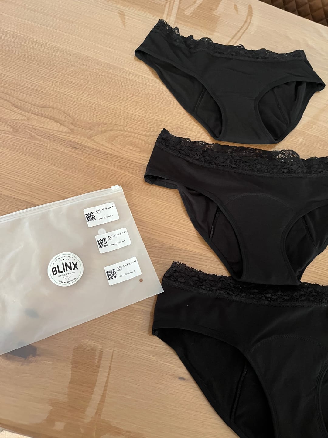 Customer photo review of Culotte Menstruelle Justine (Lot de 3)