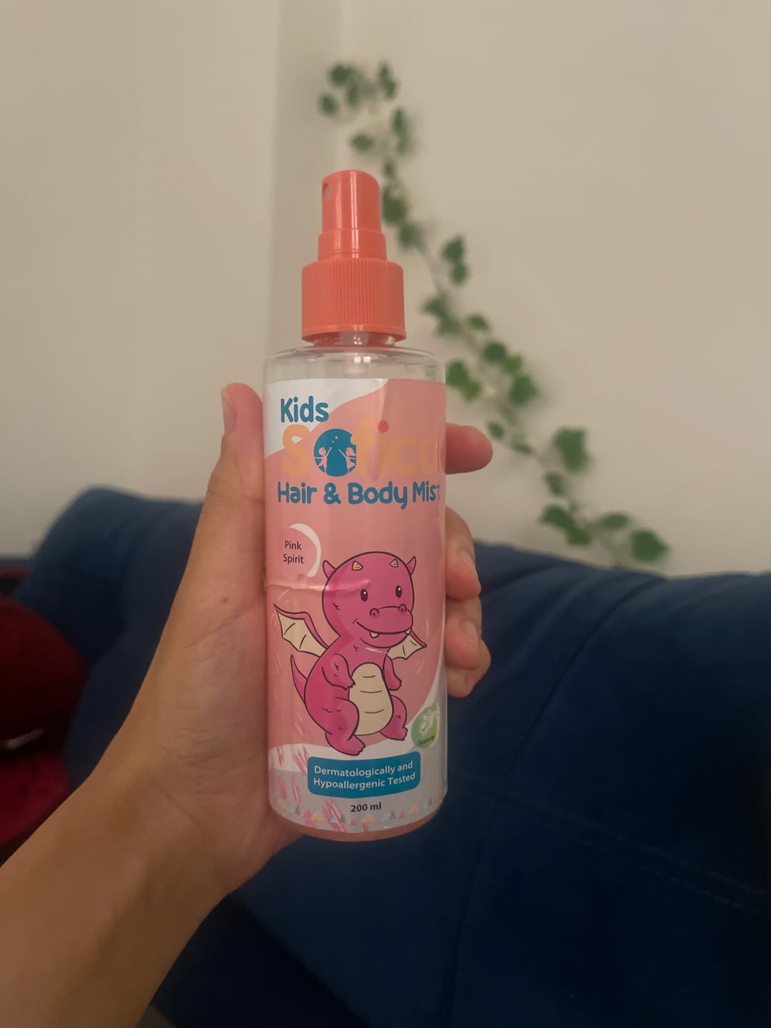 Customer photo review of Sofico Kids Hair & Body Mist Pink Spirit 200 ml