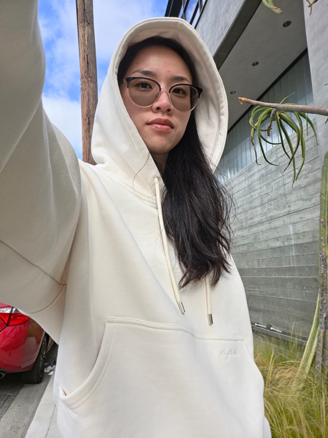 Customer photo review of Cropped Oversized Hoodie