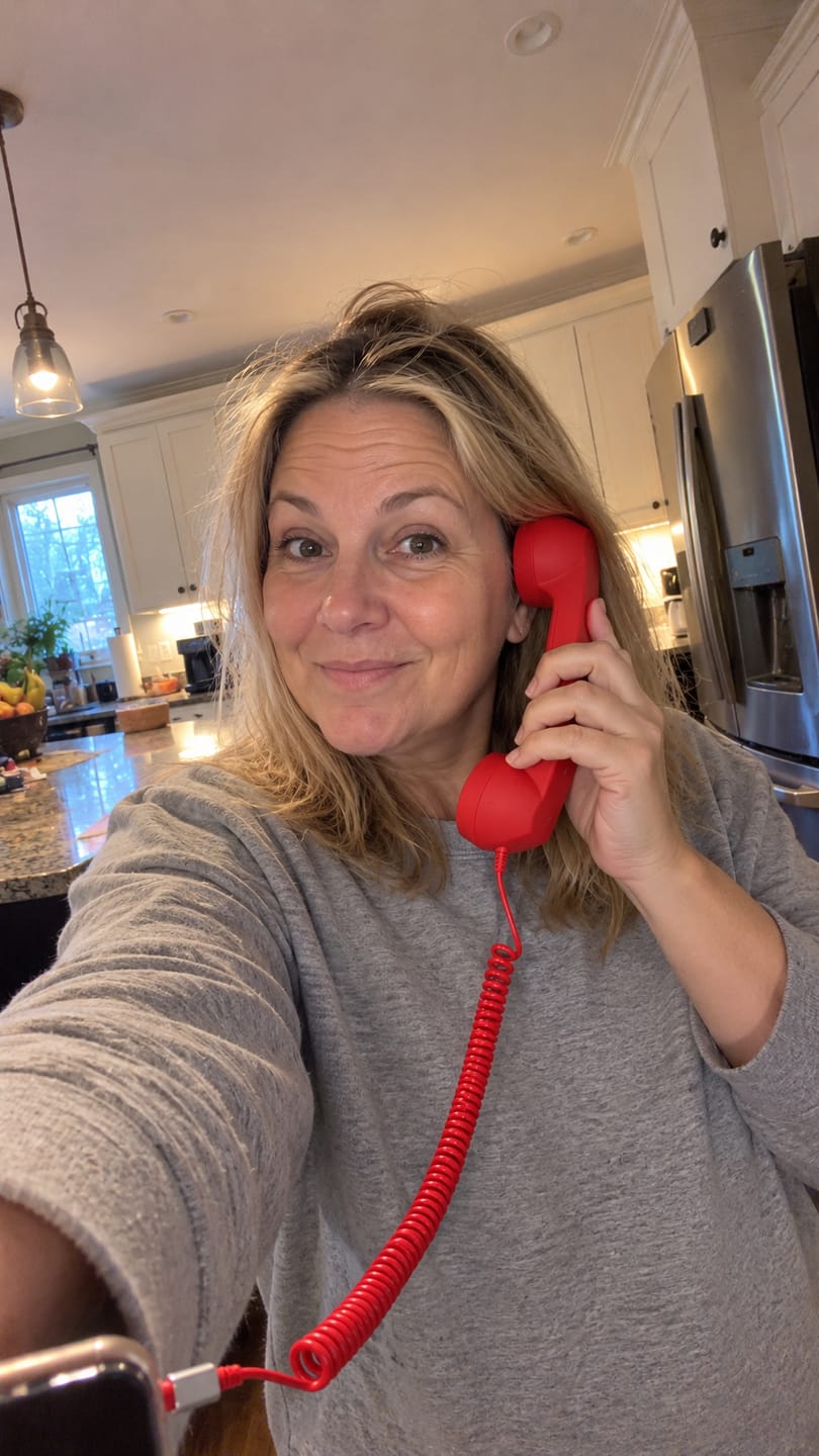 Customer photo review of Retro Corded Telephone Handset